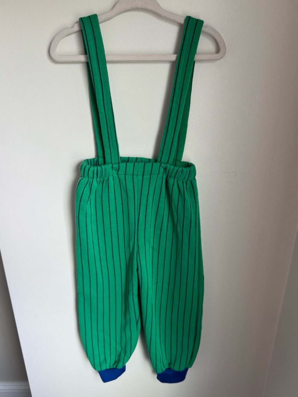 Celebrity Kids 1994 Vintage Green Pinstripe Overalls Size 2T